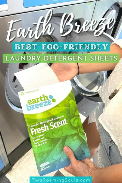 a pin showing Earth Breeze laundry detergent sheets