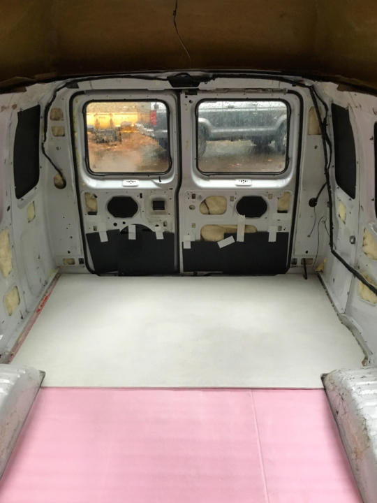 We used XPS foam board in flooring for insulating a campervan.