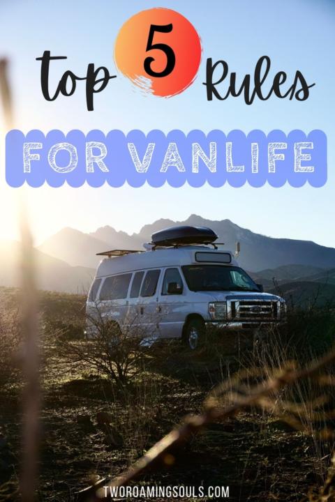 Top 5 Rules for Vanlife Pin 1