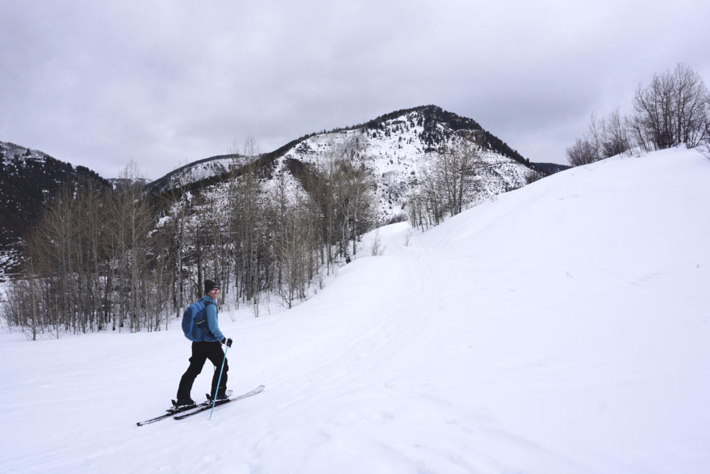 Meadow Mountain is one of the best alpine ski touring spots in Vail Colorado.