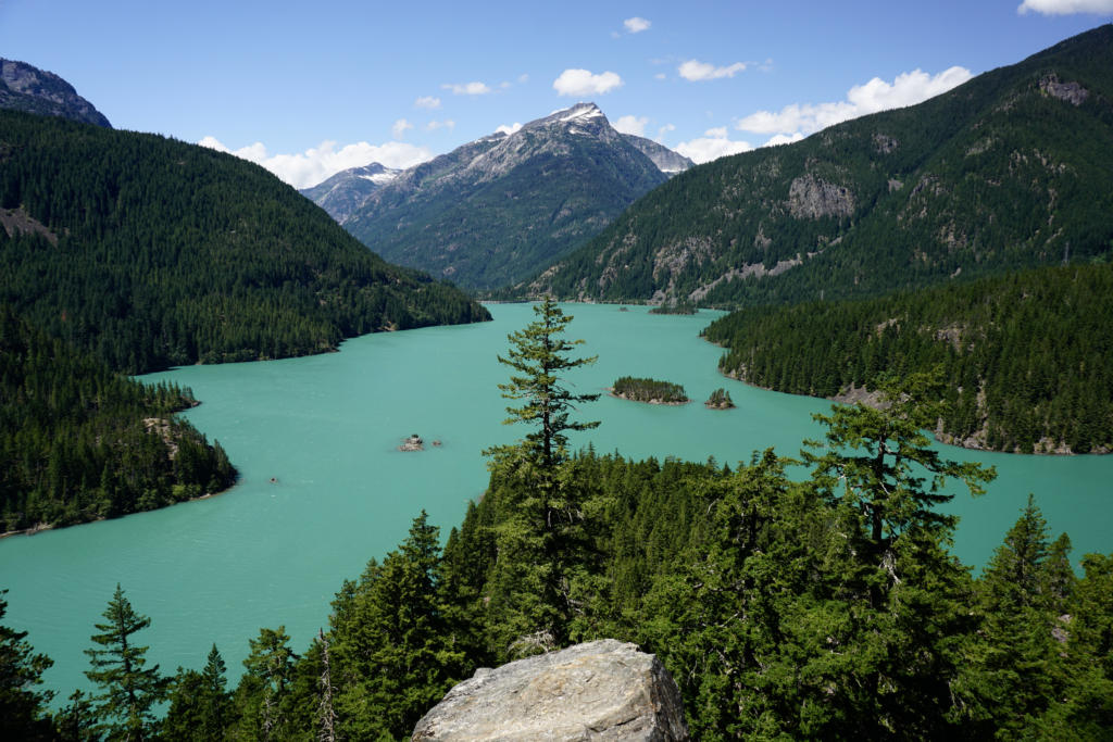 One a Washington Road Trip through North Cascades National Park, you definitely won't want to miss Diablo Lake Overlook
