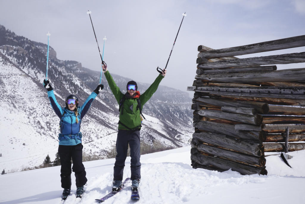 Best alpine ski touring spots in Vail Colorado.