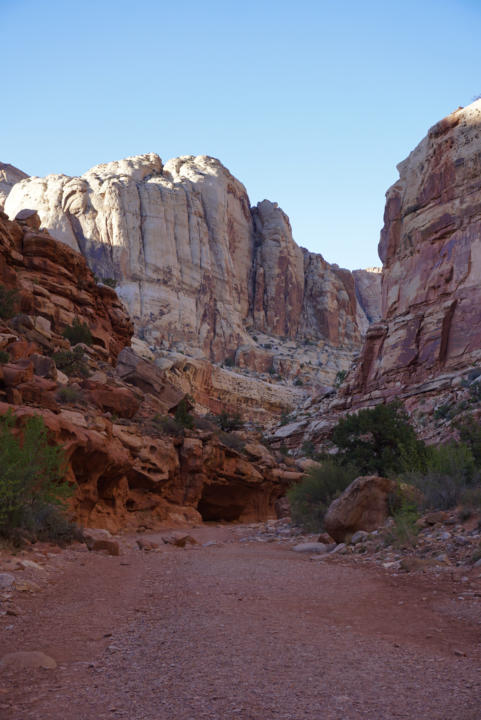 Grand Wash in Capitol Reef National Park.