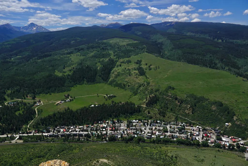 Views from the top of Lionshead Rock In Minturn, Colorado.