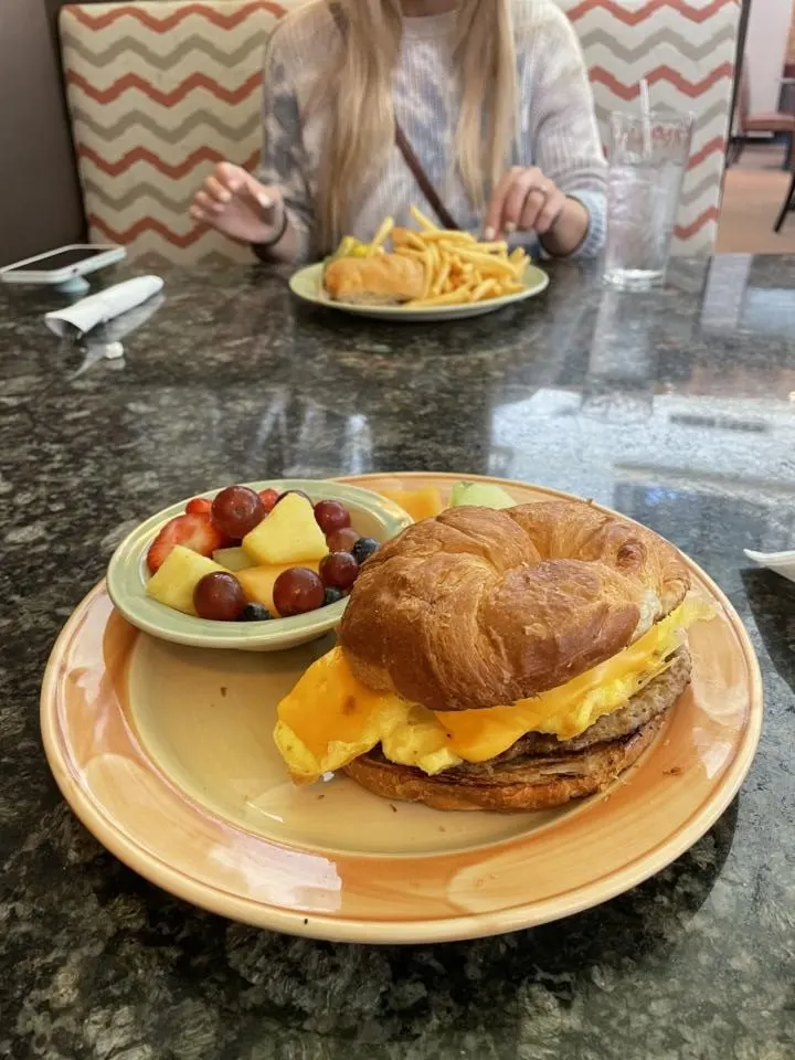 A couple hearty breakfast options at the Willows Cafe Bistro.