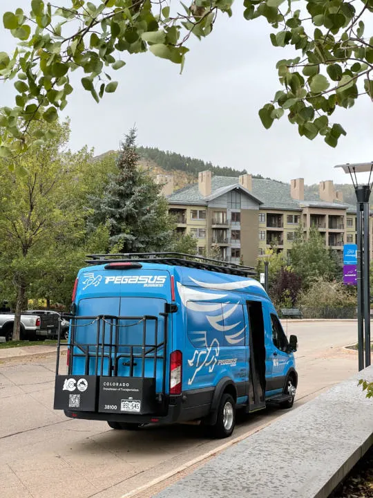 The Bustang Pegasus is one of the best ways to get from Denver to the mountains without a car.