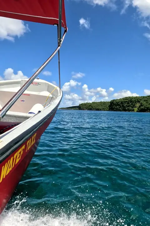 A water taxi is one of the best ways to get around St. Lucia.
