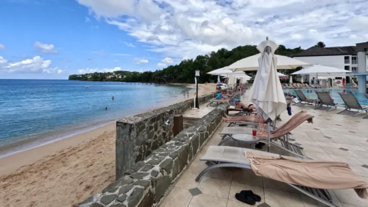 Beach at Sandals Regency La Toc