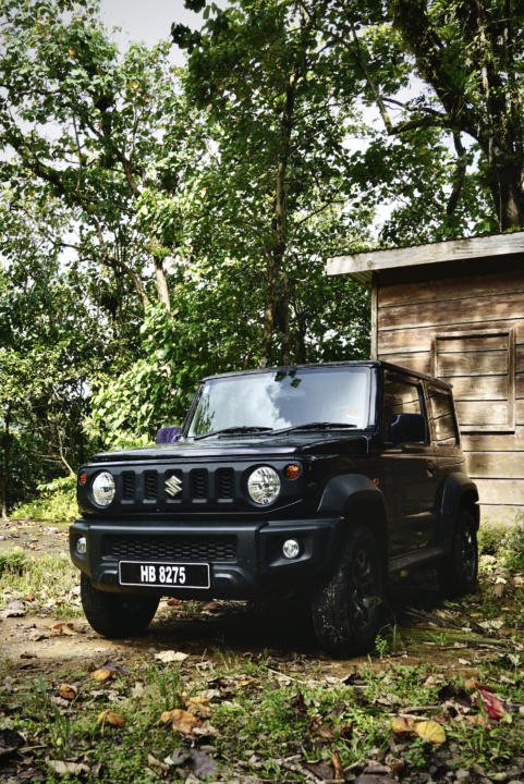 The Suzuki Jimny is a capable little 4x4 SUV that is a popular rental car in St. Lucia.
