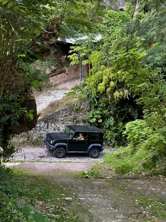 Renting a car in St. Lucia to navigate the mountainous roads.