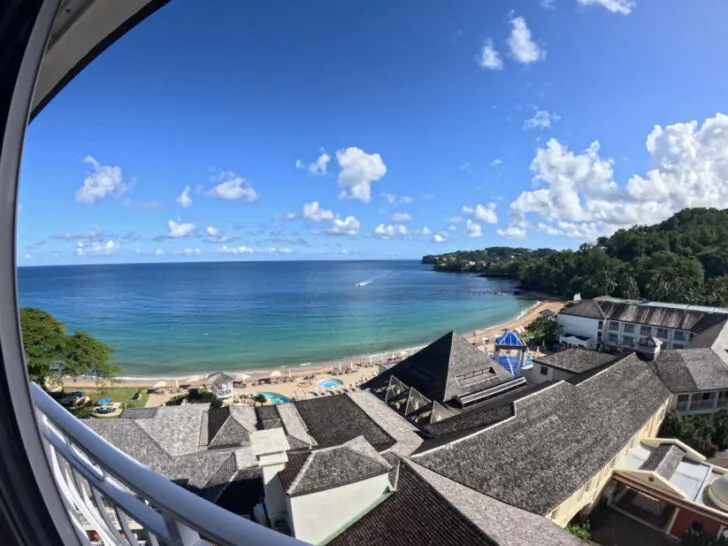 View from our room of Sandals Regency La Toc