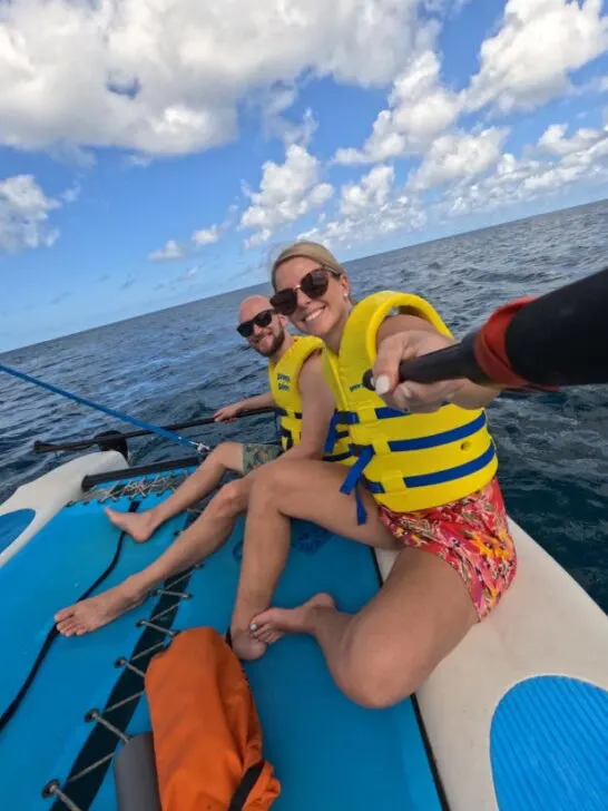 Jake and Emily Sailing at Sandals Regency La Toc