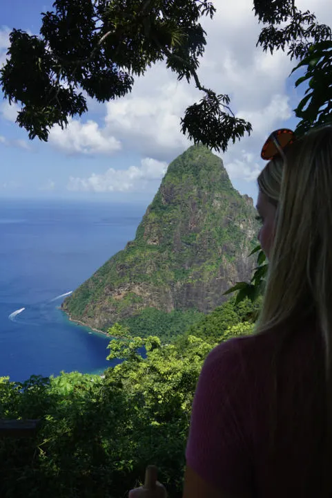 Tet Paul Nature Trail looking at Petit Piton.