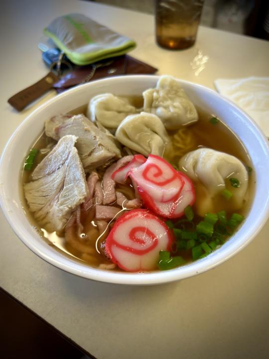 small saimin bowl from a locals favorite best restaurants in Kauai