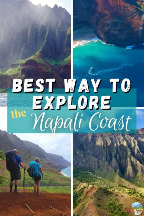 4 unique photos of Napali Coast by backpacking, boat and helicopter tour
