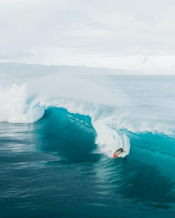 Oahu is the best island in Hawaii to visit for Big-Wave surfing.