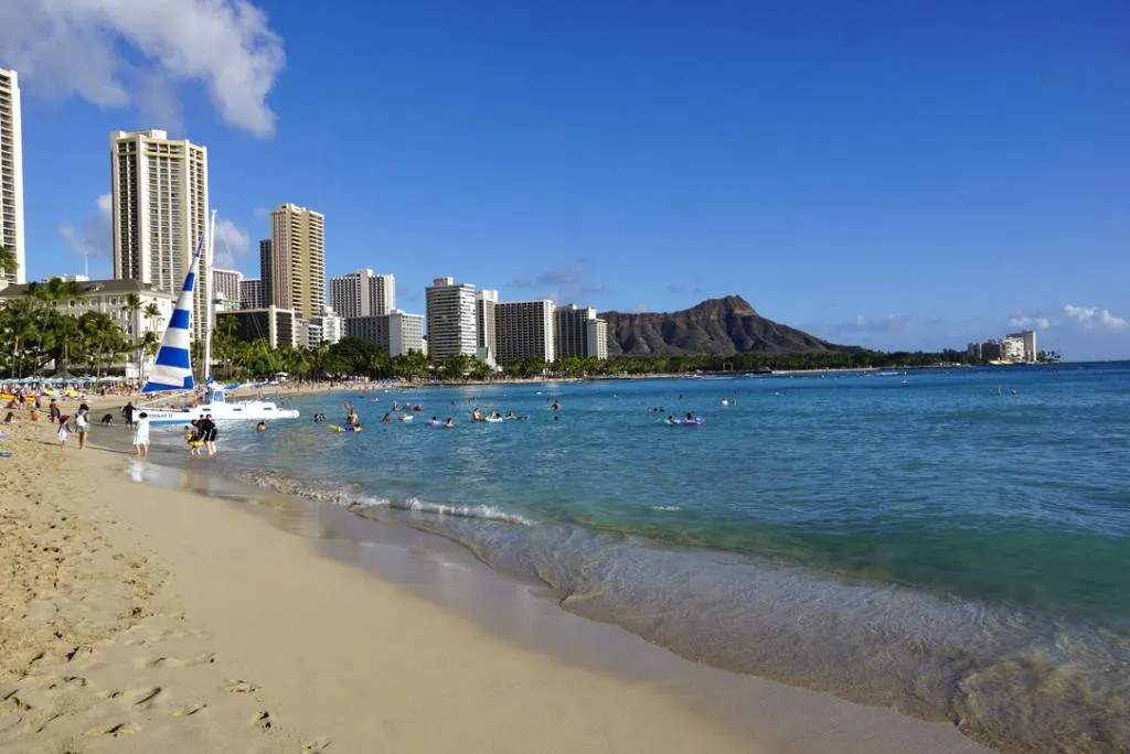 Waikiki Beach in Oahu.