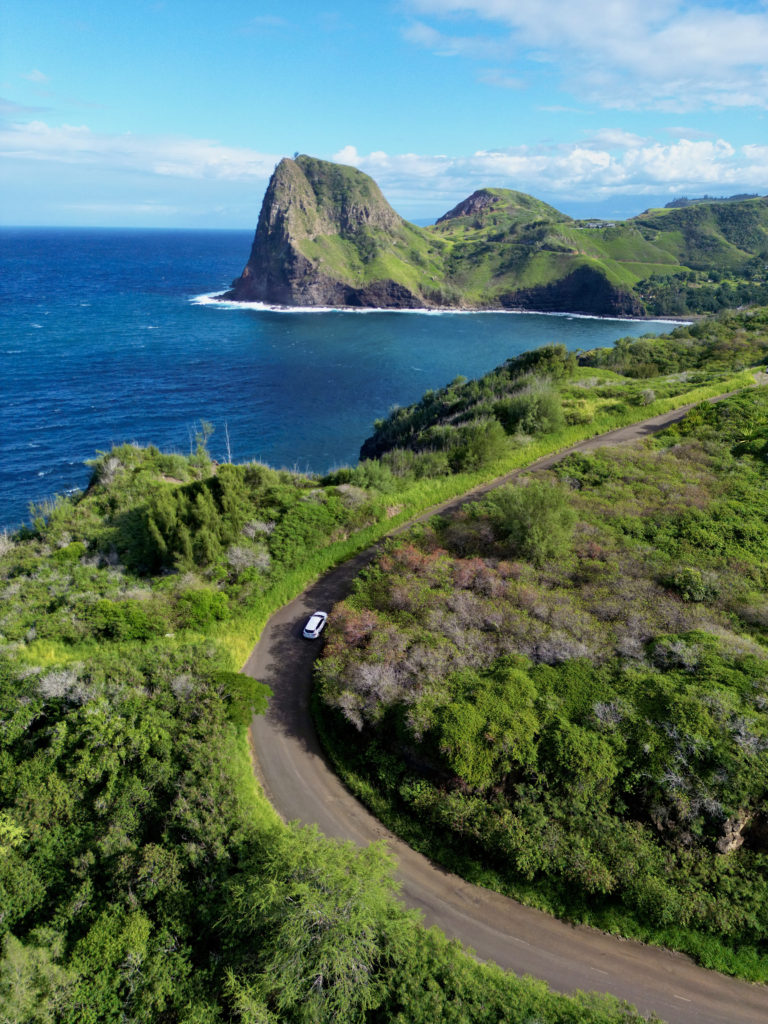 aerial view of the west maui mountains which a helicopter tour is one of the best maui tours
