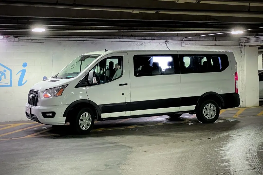 A Ford Transit Low Roof can fit in most parking garages.