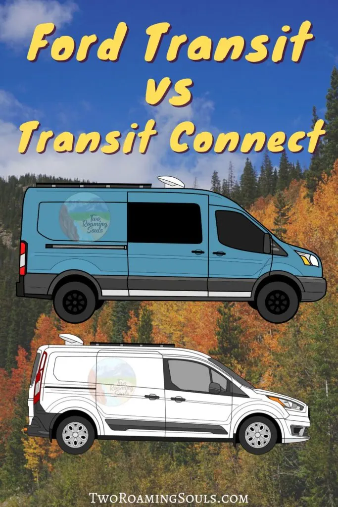 Ford Transit vs Transit Connect Campervan Pin
