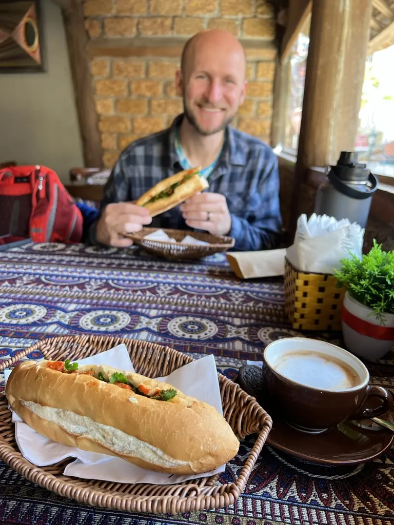 Bahn Mi and Latte from May Cafe