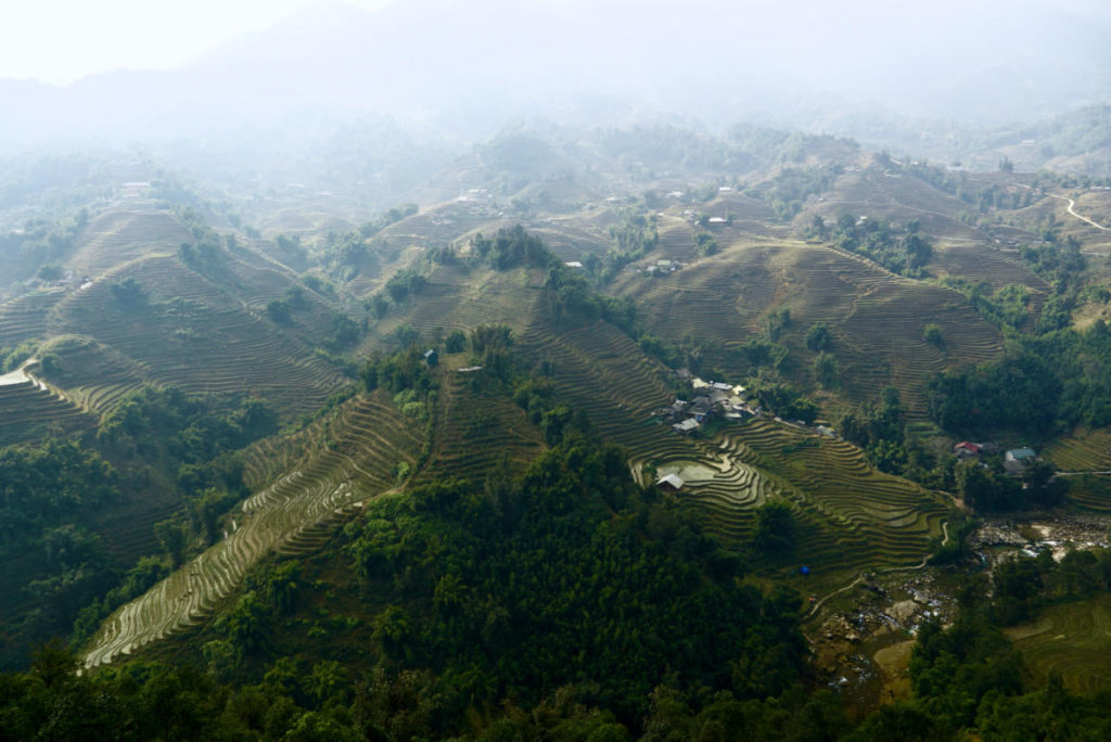 view of the Muong Hoa Valley