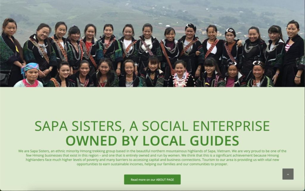 Sapa Sisters is a women-owned Muong business for trekking and homestay experiences.