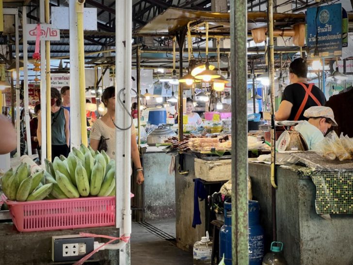 a local market in Thailand