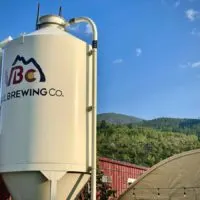 Brewing tank outside Vail Brewing Co
