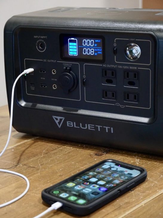 iPhone Charging Bluetti Portable Battery