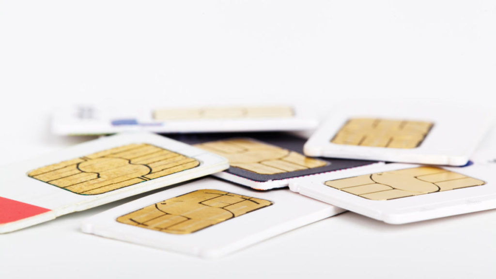 Traditional physical sim cards