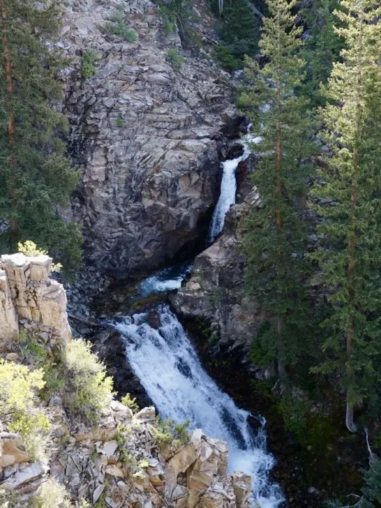 view of Judd Falls along Copper Lake Trail