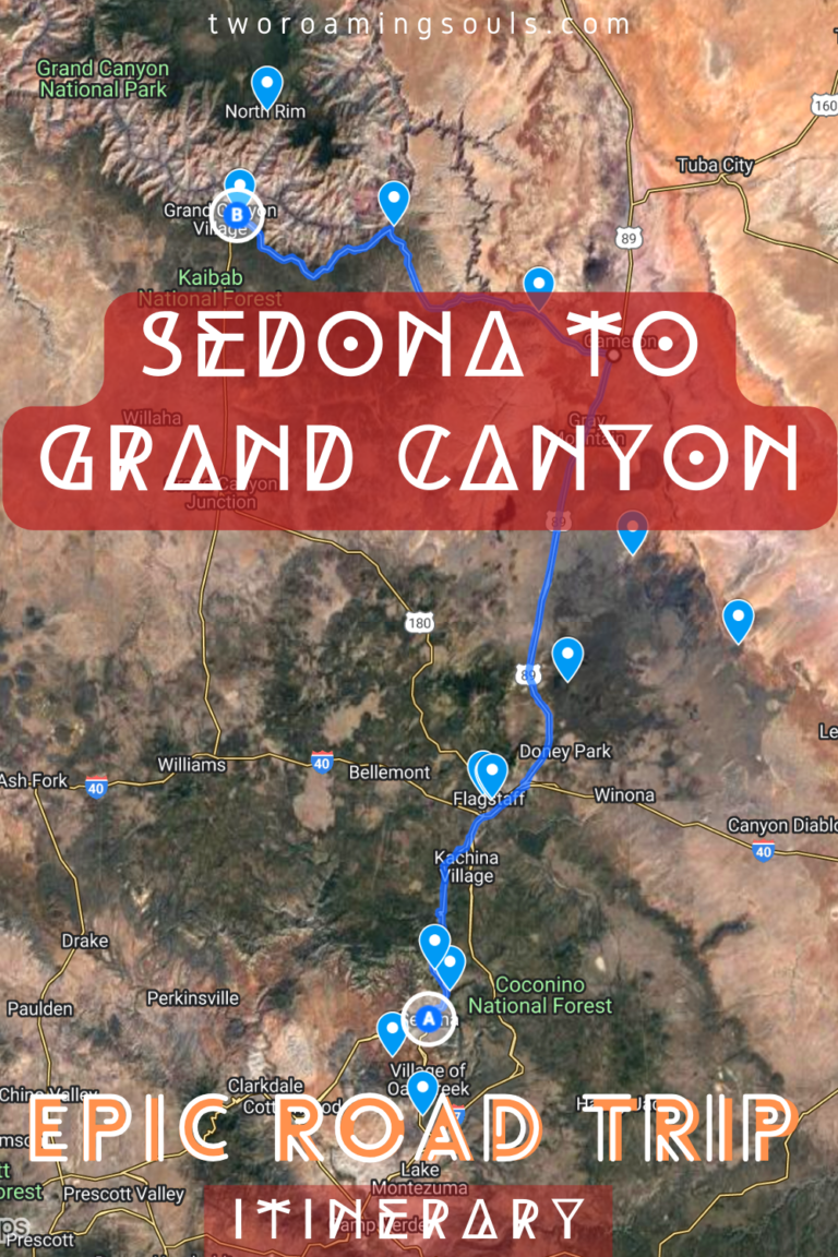 Sedona To Grand Canyon National Park Epic Road Trip Itinerary - Two ...