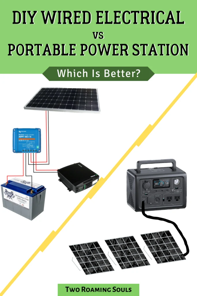 DIY wired electrical system vs portable power station