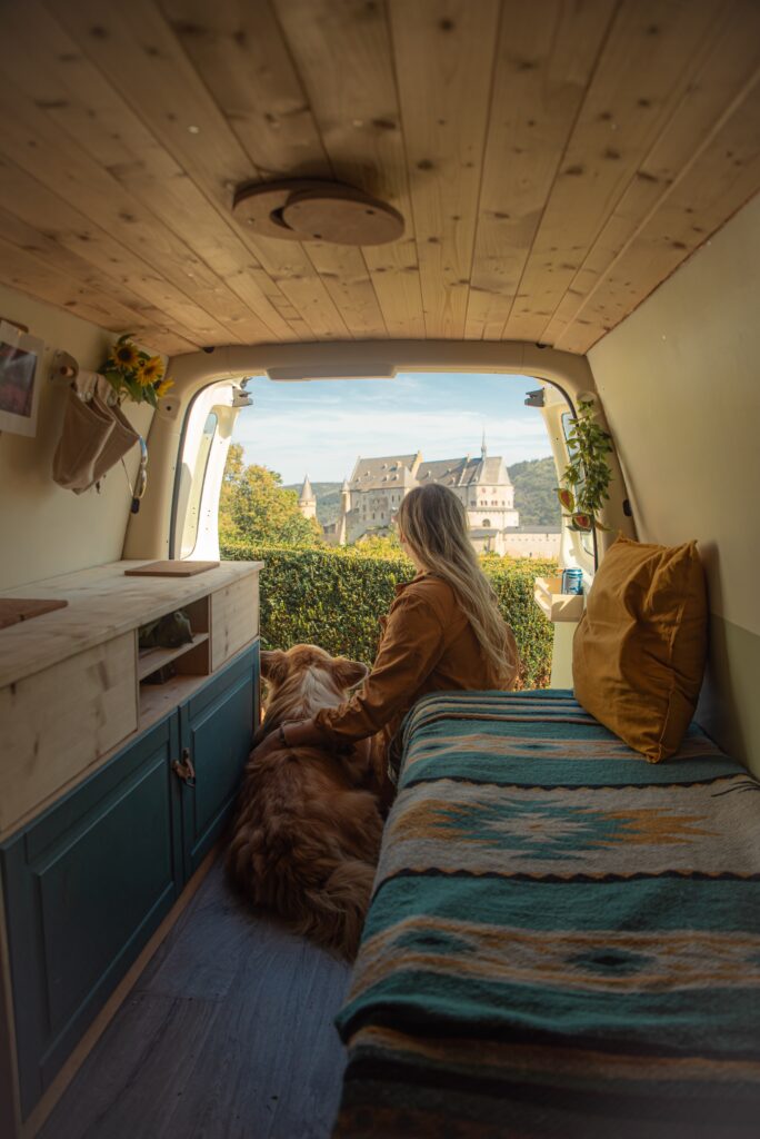 Minivan Campervan Conversion Bed Wood Interior