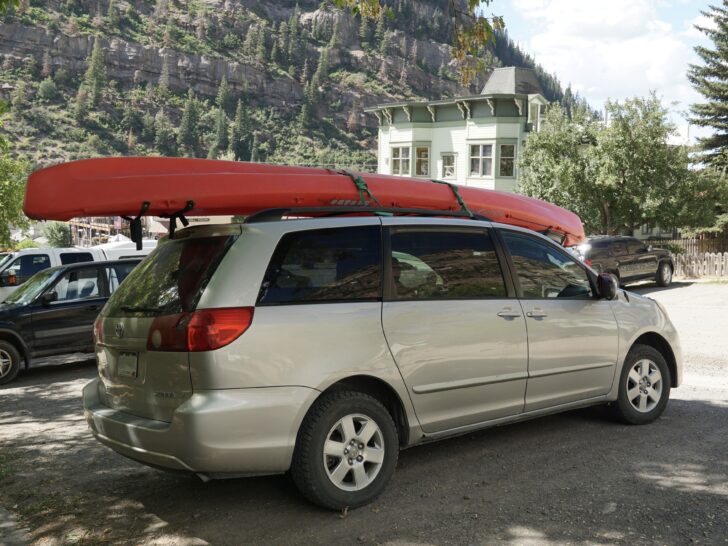 Toyota Sienna with Kayak