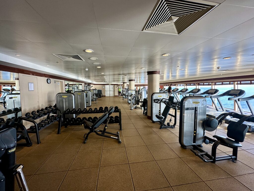 The Pulse Fitness Center Aboard The Norwegian Jewel Alaska Cruise (at mid-afternoon)