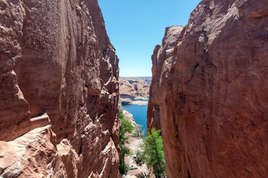 Hole In The Rock is a famous landmark at Lake Powell