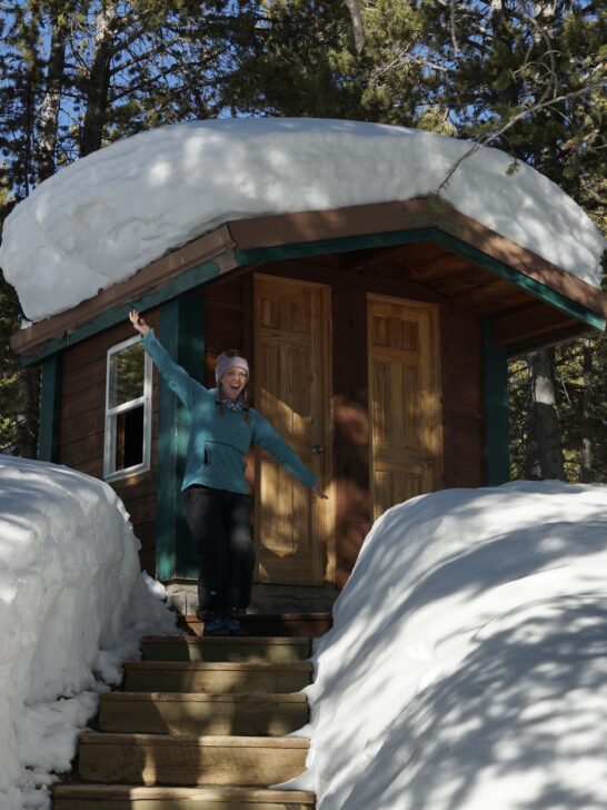 A hut trip outhouse is essential for going the bathroom