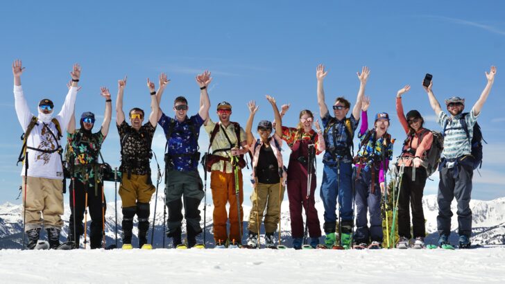 A group pic from our Ski Hut Trip in Colorado