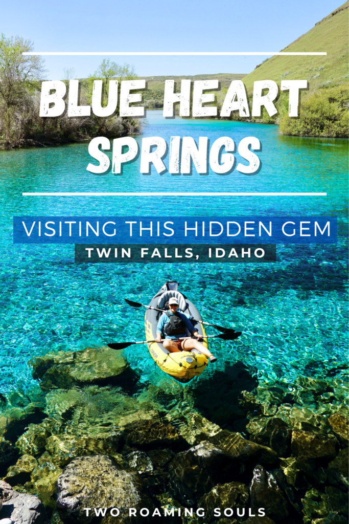 Pinterest pin for Blue Heart Springs