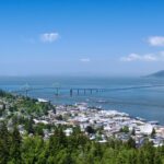 Astoria, Oregon viewed from above.