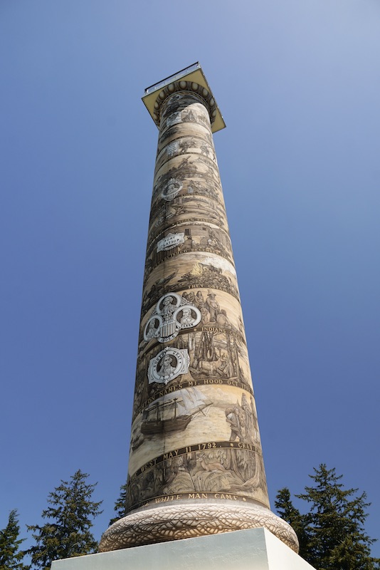 The mural on The Astoria Column.