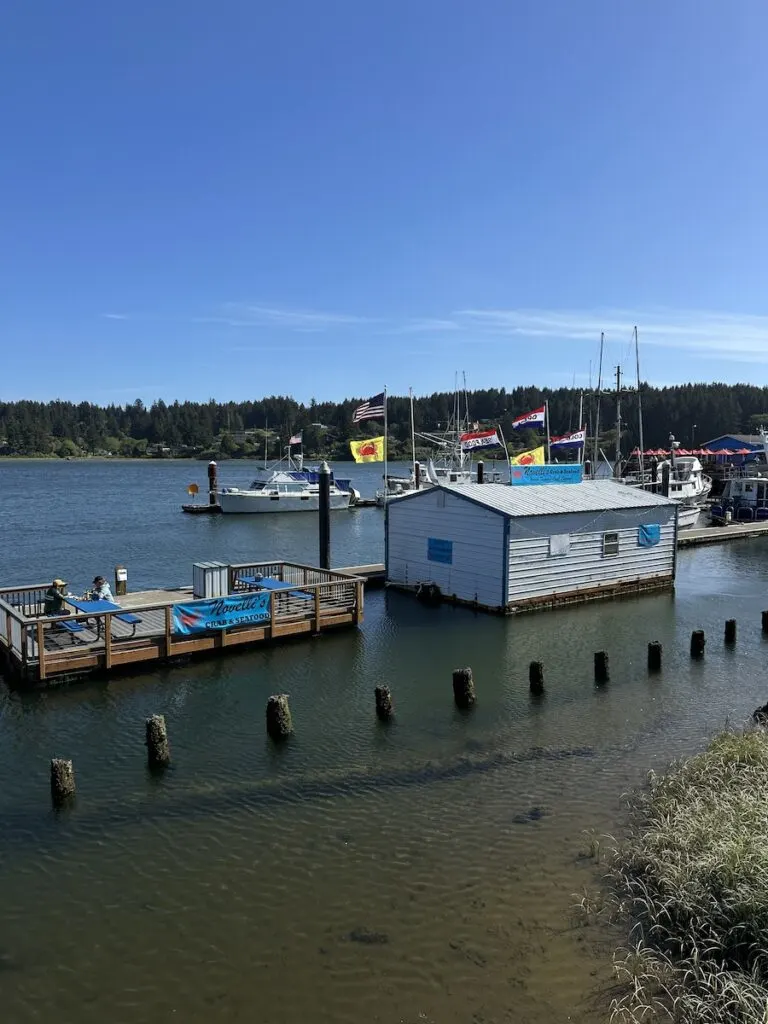 The floating restaurant, Novelli's Crab and Seafood.