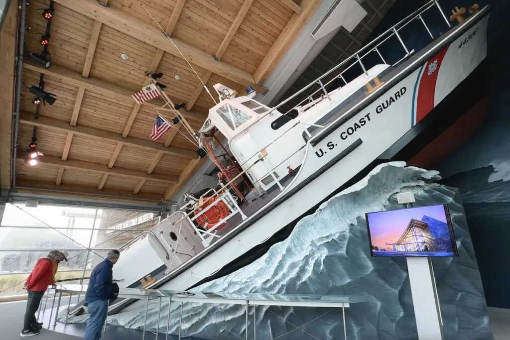 The coast guard exhibit at the Columbia River Maritime Museum.