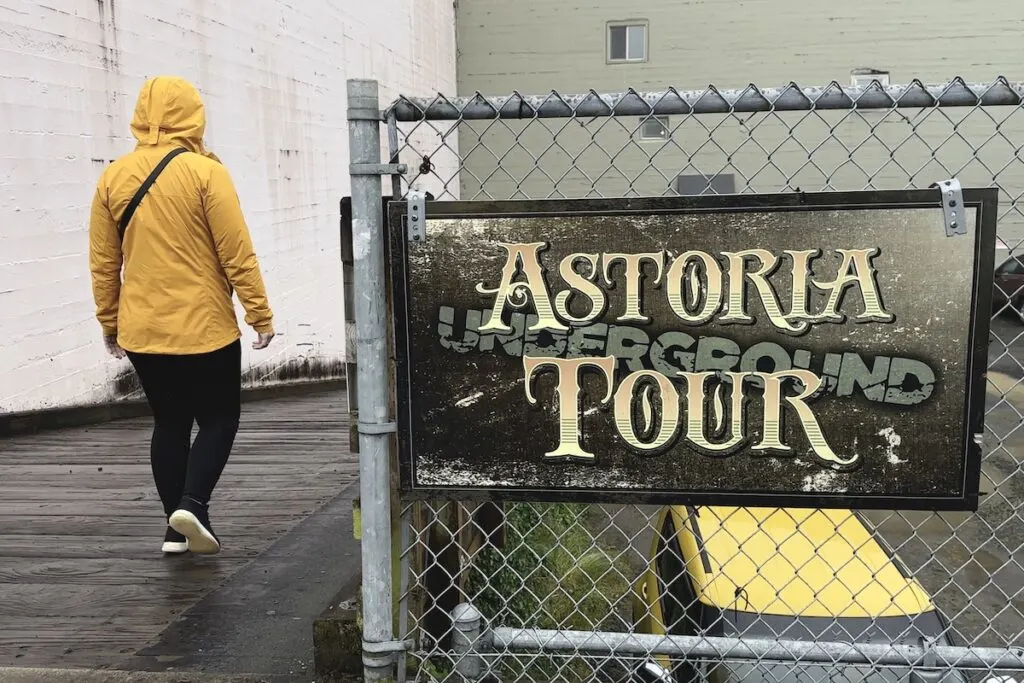 Astoria Underground Tour entrance.