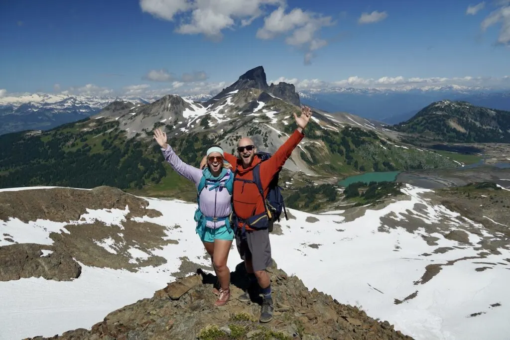 Jake & Emily standing on Panorama Peak.