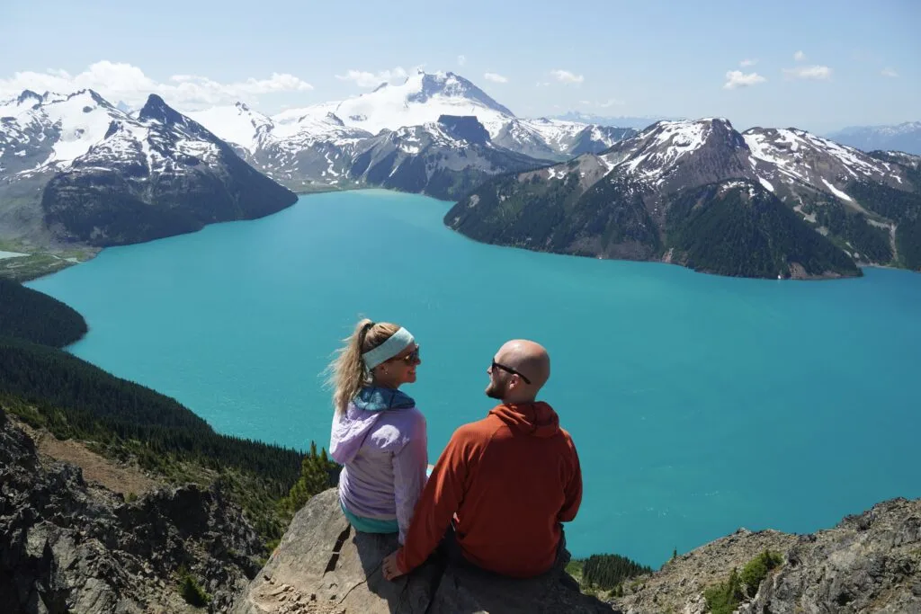 The two of us sitting on Panorama Ridge.