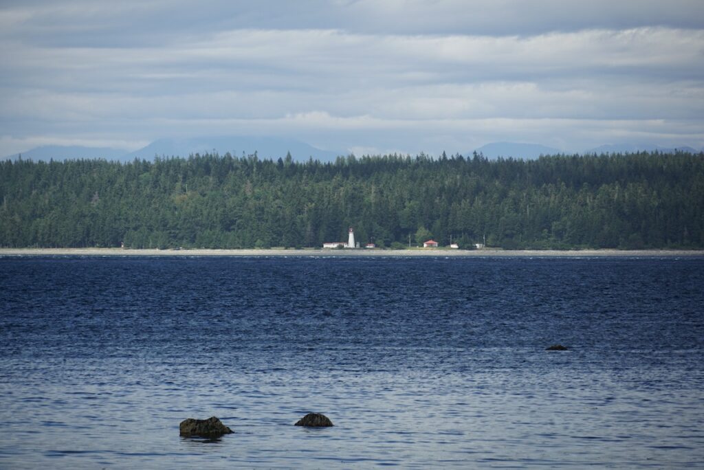 Cape Mudge Lighthouse on Quadra Island BC.