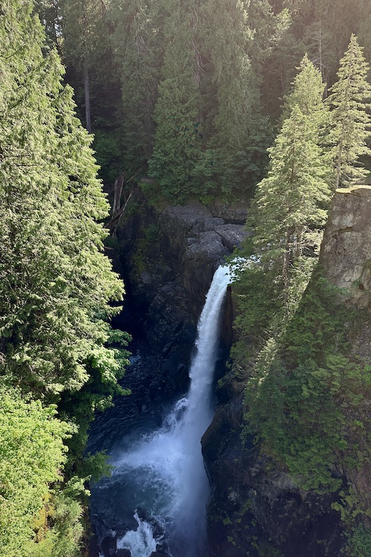 Elk Falls is a waterfall near Campbell River BC.